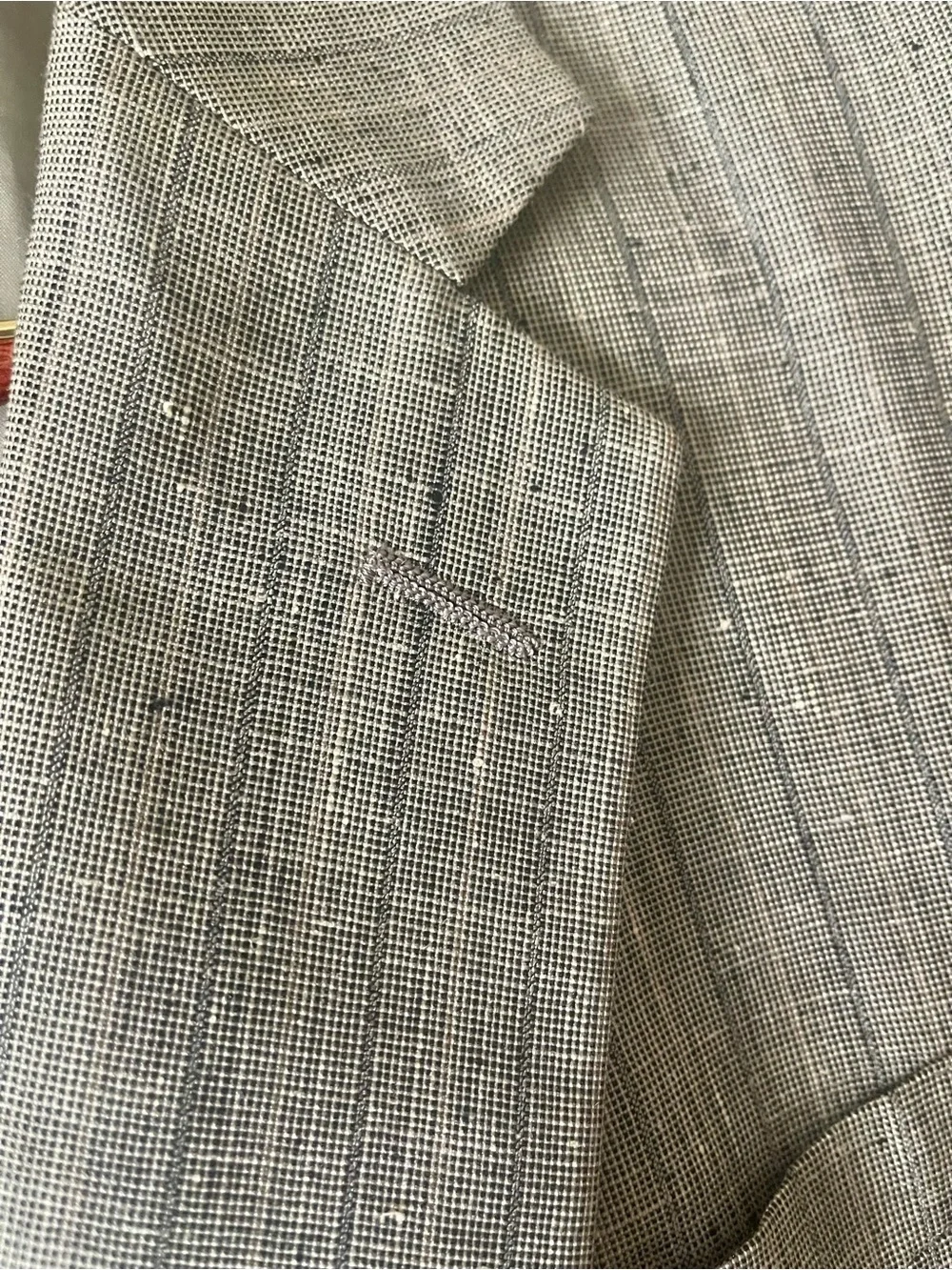 Dior Men's Gray Pinstripe Sport Coat Blazer